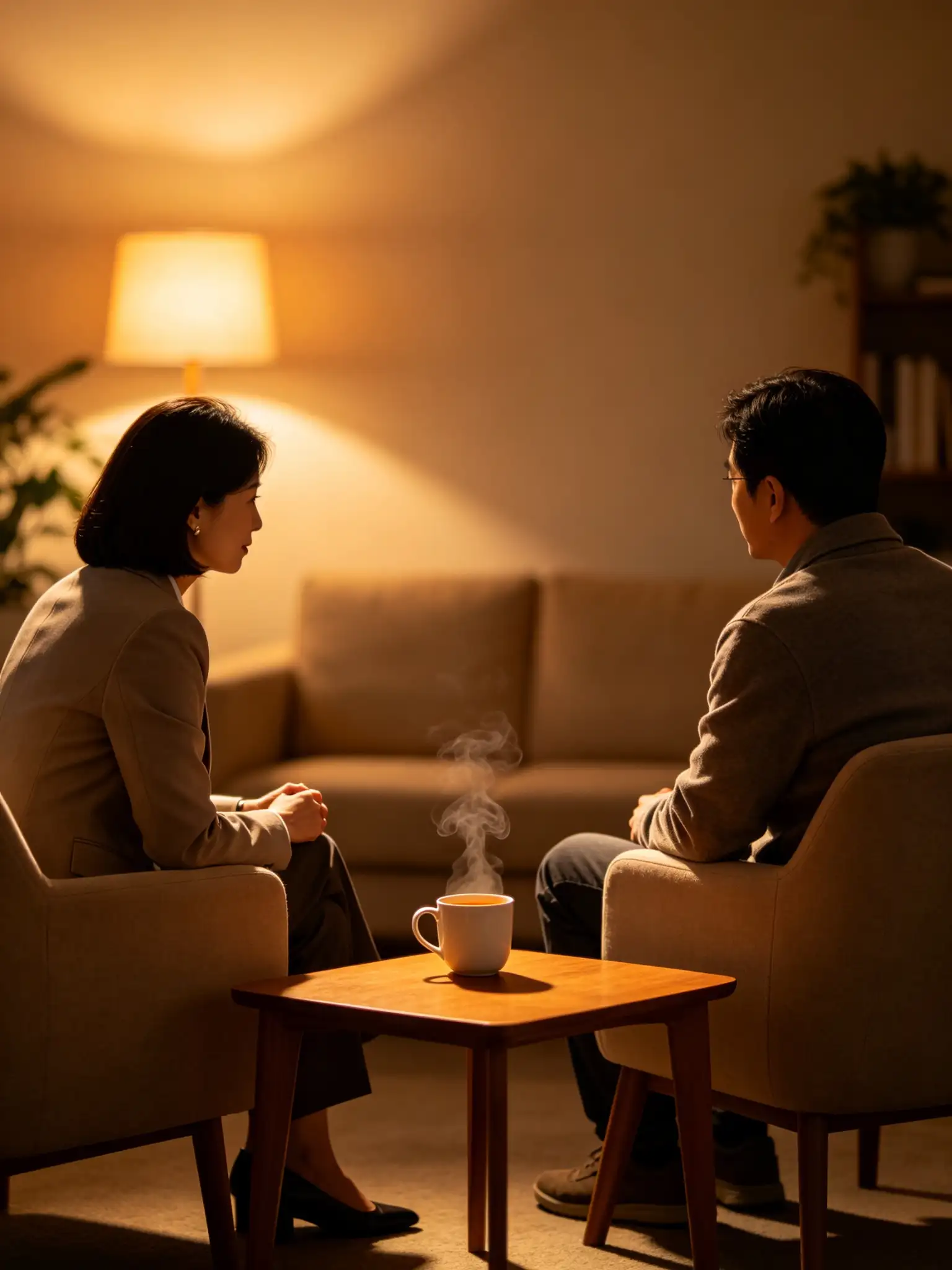夫妻面对面沟通