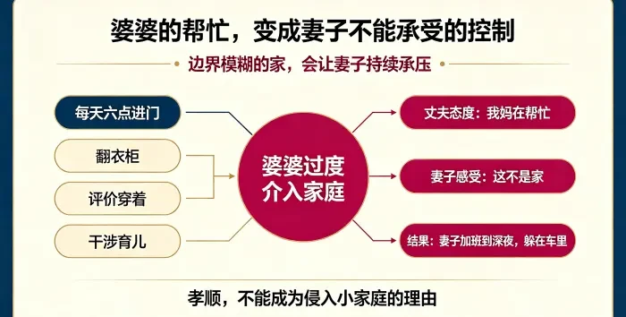 婆婆过度介入小家庭信息图