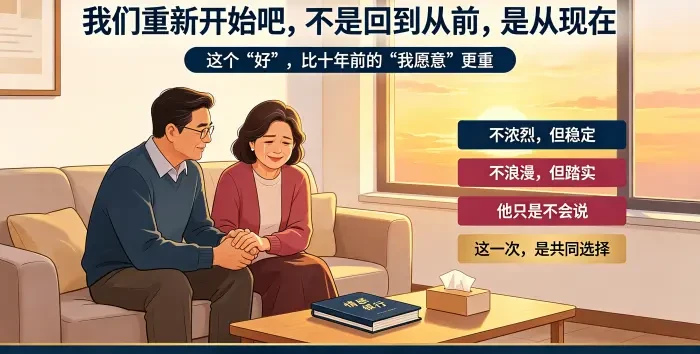 没感觉了说出口后，他们如何重建婚姻