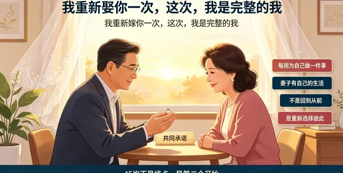 中年夫妻重新承诺彼此场景图
