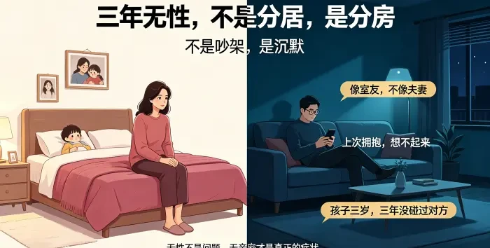 三年无性婚姻的沉默关系场景图