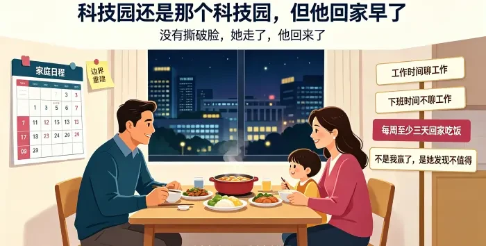夫妻边界重建与丈夫回家场景图