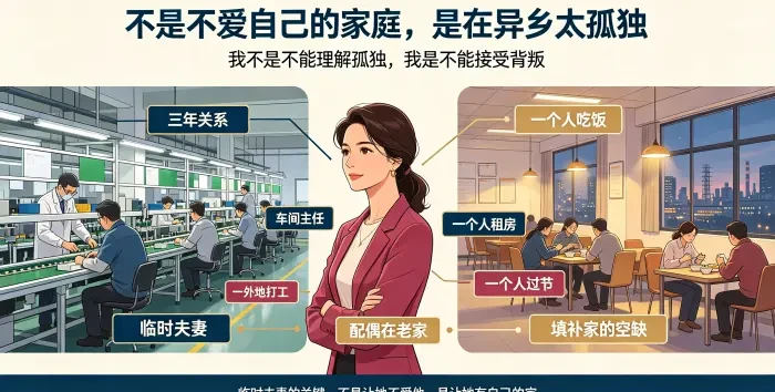 苏州电子厂临时夫妻婚外情场景图