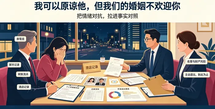 咖啡馆对谈场景