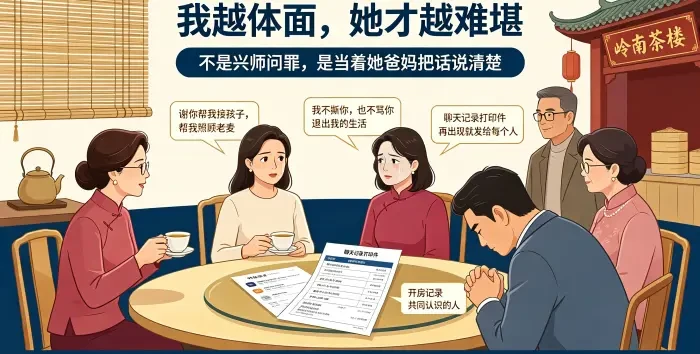 上下九茶楼谢客宴场景图
