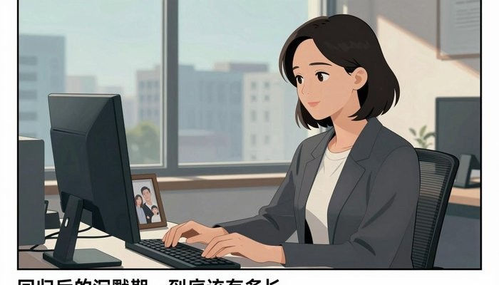 婚姻保鲜一位华裔女性坐在办公桌前,看着键盘旁的全家福相框露出淡淡微笑