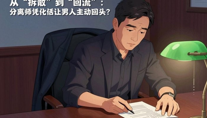 从“拆散”到“回流”：分离师凭什么让男人主动回头？