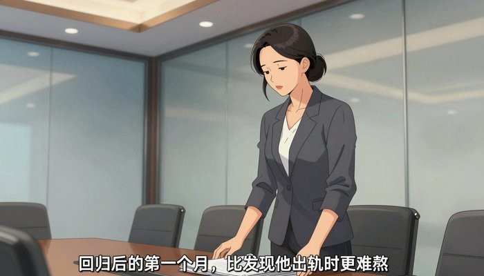 婚姻保鲜一位华裔女性站在玻璃幕墙会议室桌首,双手按在一叠文件夹上低头看文件