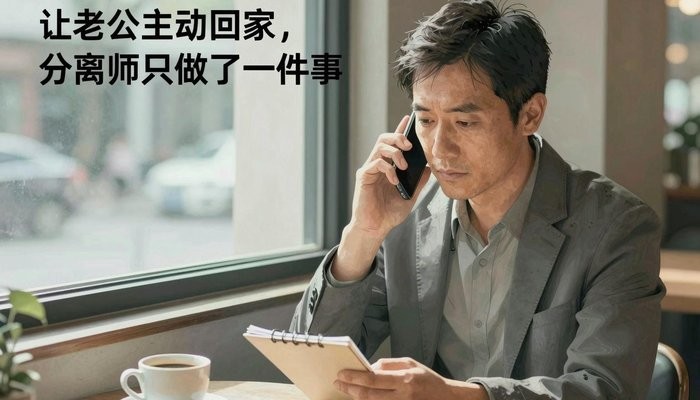 认知重构一位华裔男性坐在咖啡馆角落,手机贴耳,在小本子上记录