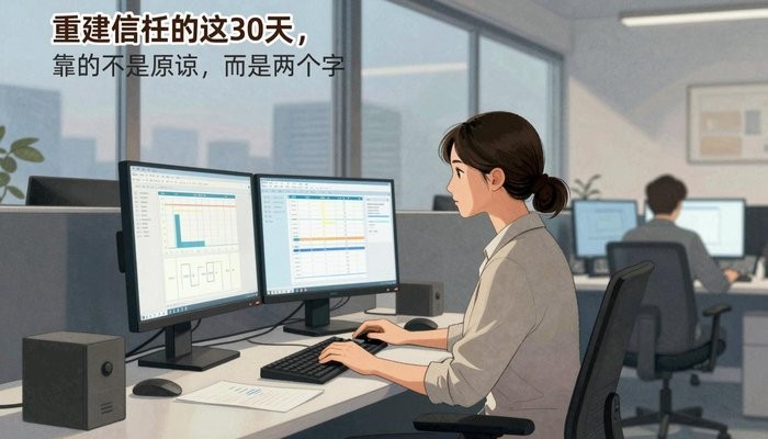 重建信任的这30天，靠的不是原谅，而是这两个字