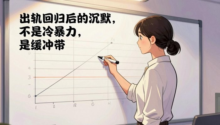 亲子关系一位华裔女性站在贴满笔记和时间线的白板旁,手持马克笔侧身面向白板