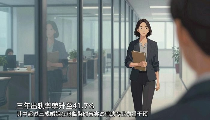 三年出轨率攀升至41.7%，其中超过三成婚姻在濒临破裂时曾尝试借助专业力量干预。婚外情像一场无声的泥石流，起初只是几滴暧昧的雨水，等察觉时整座情感堤坝已岌岌可危。多数人以为背叛发生的那一刻感情便宣告死亡，却忽略了婚姻的韧性远超想象——真正决定结局的，往往不是裂缝本身，而是裂缝被发现的七十二小时里，双方如何应对。