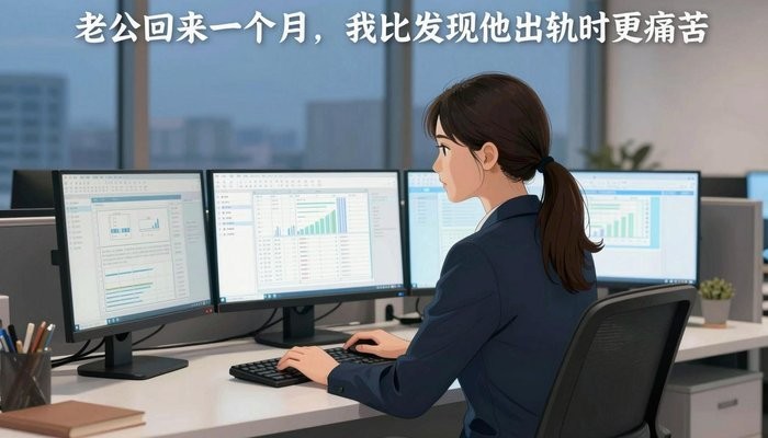 老公回来一个月，我比发现他出轨时更痛苦