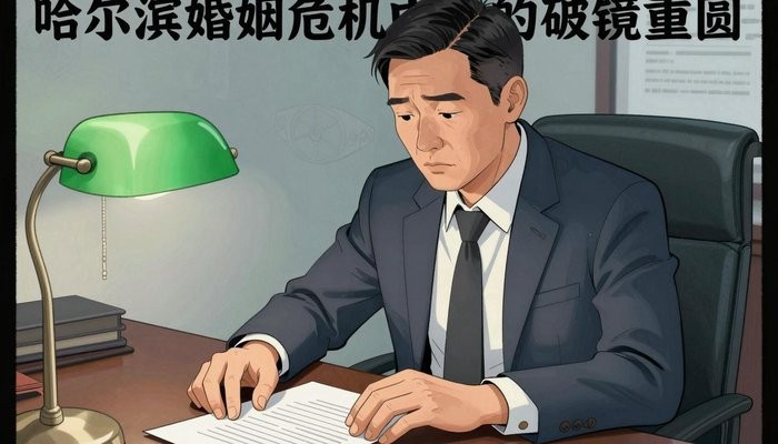 法律边界一位四十多岁的华裔男性坐在私人办公室,身体前倾双手按在堆满文件的桌上