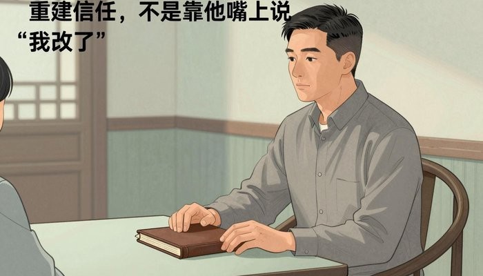 心理咨询一位华裔男性坐在茶馆包间,双手放在合起的皮质卷宗上,面对未出镜的同伴