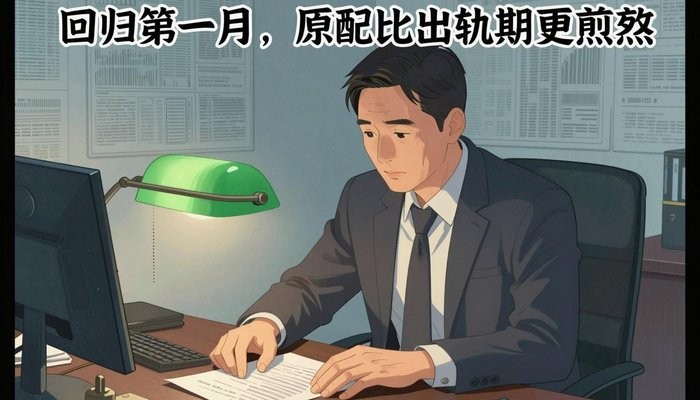 家庭系统一位四十多岁的华裔男性坐在私人办公室,身体前倾双手按在堆满文件的桌上