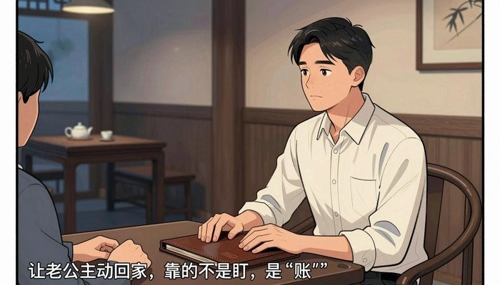 让老公主动回家，靠的不是盯，是“账”