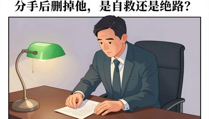 婚姻挽救机构一位四十多岁的华裔男性坐在私人办公室，身体前倾双手按在堆满文件的桌上