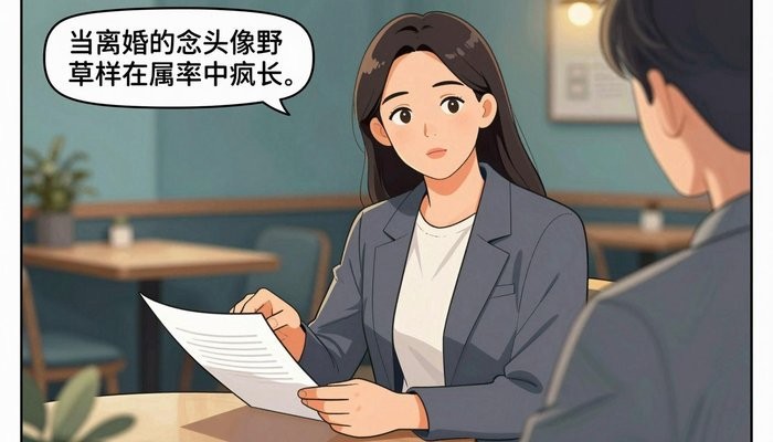 贵阳一位华裔女性站在咖啡桌旁就坐的客户身侧，俯身指着摊开的文件讲解