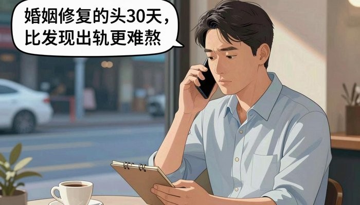 婚姻修复的头30天，比发现出轨更难熬