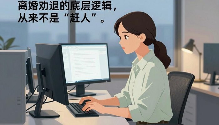 夫妻关系一位华裔女性在简洁现代办公工位，双屏发光，敲击键盘神情专注