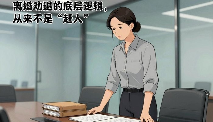 离婚劝退的底层逻辑，从来不是“赶人”