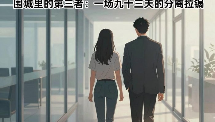 沈阳一对华裔夫妻沿玻璃幕墙办公走廊并肩而行,未牵手但肩膀几乎相触