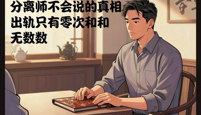 亲子关系一位华裔男性坐在茶馆包间,双手放在合起的皮质卷宗上,面对未出镜的同伴