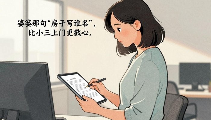 心理咨询一位华裔女性站在站立式办公桌前,查看显示法律文件的平板